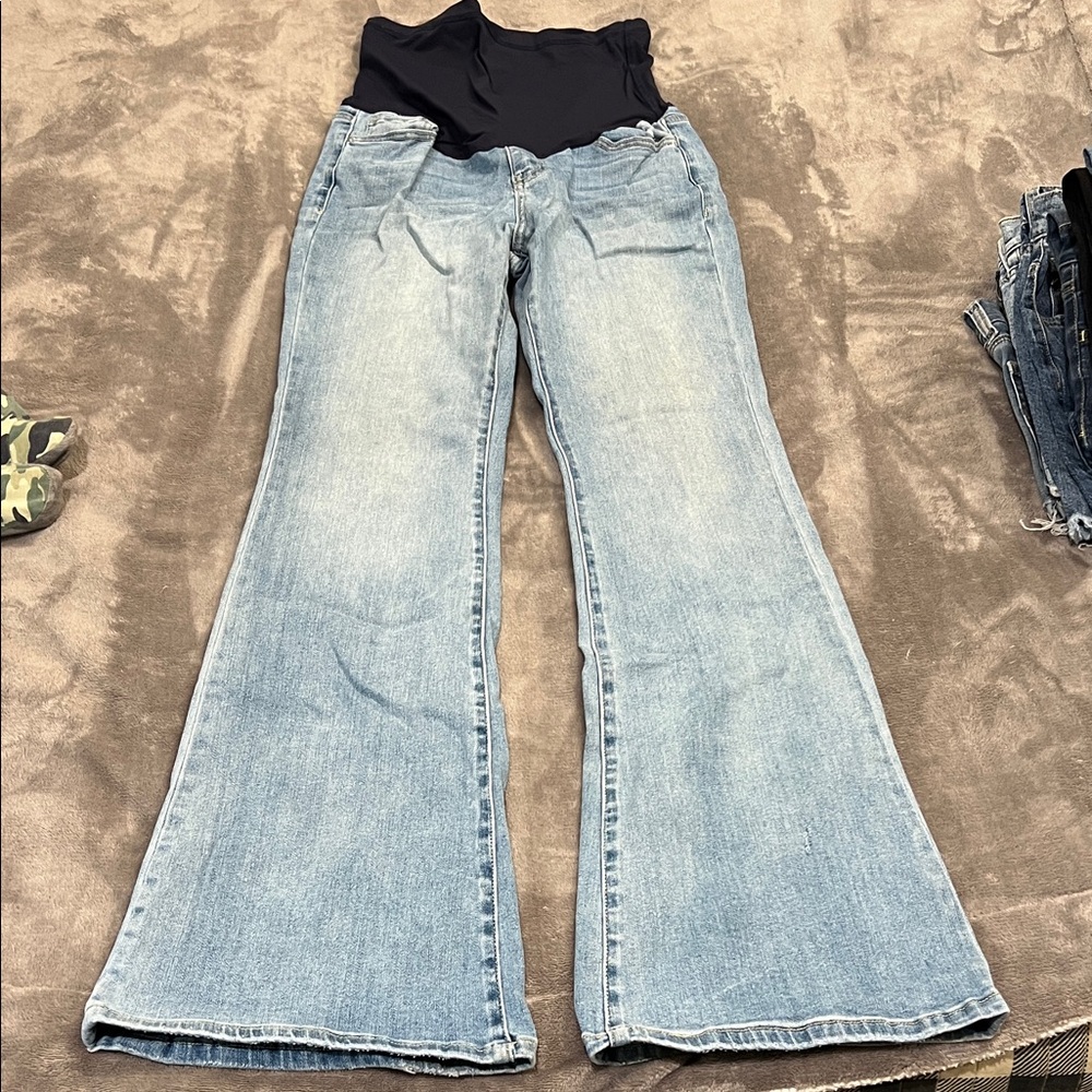 Pinkblush Maternity Light Blue Wide Leg Jeans